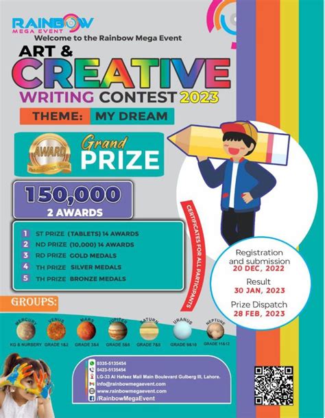 Rainbow Mega Event – The Art & Creative Writing competition.